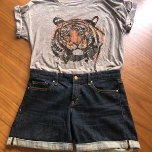 Gap 1969 Dark Denim Shorts
